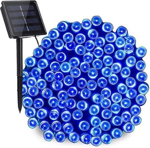 Solar Christmas Lights, 72ft/22M 200 LED 8 Modes Solar String Lights, Waterproof Solar Fairy Lights for Xmas Tree, Garden, Patio, Home, Holiday, Party, Outdoor Christmas Decorations (Blue)