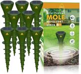 8 Pack Mole Repellent Screw Solar P