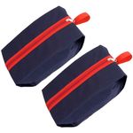 Storite Pack of 2 Shoe Bag for Travel & Storage Travel Organizer for Women & Men Shoe Organizer Shoe Bags Pouches Shoe Cover for Travelling Waterproof & Reusable Bag (40x13x18cm, Blue & Red)