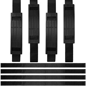 12 Pieces Adjustable Hoverboard Straps and Strap Protector Hook and Loop Fastening Cable Hoverboard Replacement Straps for Kart Accessories Self Balance Scooter (70 cm/ 27.56 Inches)