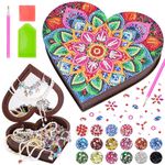 Gifts for 6 7 8 9 10 Year Old Girls: Arts and Crafts for Kids Age 5-12 Birthday Presents, Diamond Art Jewellery Box Craft for Girls, Diamond Painting Craft Kits Creative Activities Toys for Girls