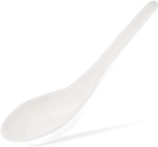 Juvale 500-Pack Disposable Plastic Chinese Asian Soup Spoons For Appetizer, Ramen, Pho, 5.4 x 1.5 Inches, White