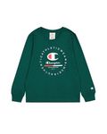 Champion Boy's Legacy Graphic Shop B (306843) -Crewneck Longsleeve T-Shirt, Green (GS502), 13-14 Years