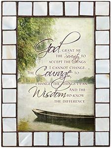 Cottage Garden Prière de sérénité - Cadre photo - Ambre nacré - 12,7 x 17,8 cm