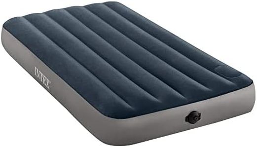 Intex Twin Dura-Beam Single-High Airbed with 2 Step Pump Multicolor