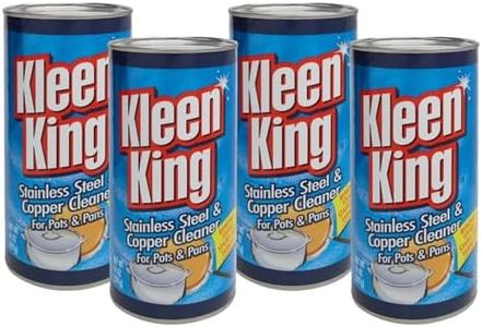 4 Pk, Kleen King Stailess Steel & Copper Cleaner for Pots & Pans, 14 Oz