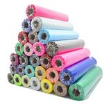 Trimming Shop (Pack of 5 Organza Sheer Rolls 29cm x 26m for Gift Package Wrapping, Scrapbook, Arts and Crafts, Party Decoration, Wedding, Table Runners, Chair Cover Sashes