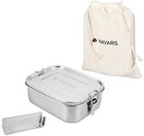 Navaris Stainless Steel Lunch Box -