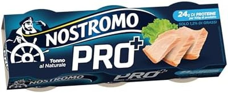 Nostromo – Tonno PRO+, 3 lattine da 65gr. Tonno proteico al naturale. Ricco di proteine, ideale per sportivi e per un’alimentazione equilibrata.