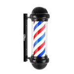 WDZD 29'' Barber Pole Light, Red White Blue Rotating Hair Salon Open Sign, Wall Mount, Save Energy