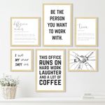 ArtX Paper Motivational Quotes For Home Decoration, Inspiring Team Building Quotes For Home, Office Decoration Items and Study Room Decor, Multicolor Framed Posters, Multi Size, Set of 6