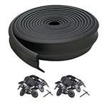 M-D Building Products 3749 Garage Door Bottom Rubber, 16 Feet, Black