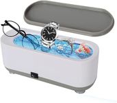 Sadvidhya Ultrasonic Jewelry Cleaner Portable Professional Mini Household Ultrasonic Cleaning Machine for Jewelry, Eyeglasses, Watches, Rings, Retainer, Reusable Glass Drinking