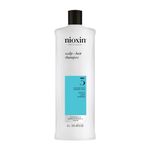 Nioxin System 3 Scalp Cleansing Shampoo with Peppermint Oil, For Color Treated Hair with Light Thinning, 33.8 fl oz