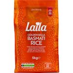 Laila Golden Sella Basmati Rice Long Grain 5kg, Pre-steamed Long Grain Rice, Easy Cook Gluten Free Rice Basmati-Style, 5kg Rice Long Grain