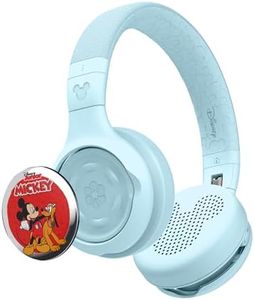 StoryPhones Storytelling Headphones for Kids, Disney Bundle with Mickey Mouse Stories - Screen-Free Entertainment Experience for Stories and Music, Light Blue