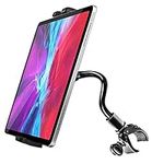 Gooseneck Spin Bike Tablet Mount, woleyi Elliptical Treadmill Tablet Holder, Indoor Stationary Exercise Bicycle Tablet Stand for iPad Pro/Air/Mini, Galaxy Tabs, More 4-11" Cell Phones and Tablets