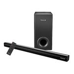 Honeywell Newly Launched Trueno U2000 120W Soundbar with Subwoofer, 2.1 Channel Home Theatre, 51mm*4 Drivers, Bluetooth V5.0, with Remote, 3 EQ Mode, BT, AUX, USB, Optical & HDMI-2 Years Warranty