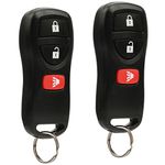 Key Fob Keyless Entry Remote fits Nissan Frontier Armada Murano Pathfinder Quest Sentra Titan Versa Xterra / Infiniti QX4 FX35 FX45 (KBRASTU15), Set of 2
