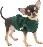 LOPHIPETS Lightweight Dog Sweaters for Puppy Small Dogs Puppy Chihuahua Yorkie Clothes-Atrovirens/XXS