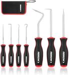 ARROW 7-Piece Hook and Pick Set with Storage Bag, Long & Mini Precision Pick Tool Set for Automotive Mechanic, O-Ring Removal Tool, Oil Seal, Gasket Puller, Hose Puller Picks