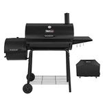 Royal Gourmet CC1830SC Pro 30IN Charcoal Grill for Barbecue with Offset Smoker plus cover