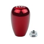 DEWHEL JDM Racing Type R Style 6 Speed 6MT Manual Gear Stick Shift Knob for Civic S2000 Integra (Red)