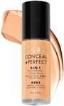 Milani Conceal + Perfect 2-in-1 Foundation + Concealer - Warm Natural (1 Fl. Oz.) Cruelty-Free Liquid Foundation - Cover Under-Eye Circles, Blemishes & Skin Discoloration for a Flawless Complexion