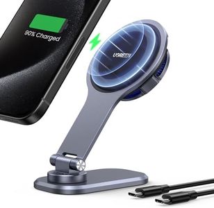 UGREEN Magnetic Wireless Car Charger Mount, Tesla Touchscreen Car Phone Mount Fast Charge, Magsafe Car Mount Charger, Compatible for iPhone 16/15/14/13/12 Series