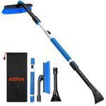 AstroAI M Pivoting Snow Brush and Ice Scraper Blue