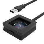 MoKo Charger Compatible with Fitbit Blaze Fitness Smart Watch, Replacement Charger Charging Cradle Dock Adapter, USB Charging Cable, BLACK