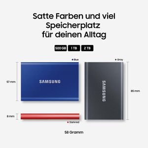 Samsung T7 1TB Portable SSD – USB 3.2 External Solid State Drive