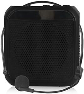 Voice Amplifier Microphone Headset,2200 mAh Rechargeable Voice Amplifier Portable for Teachers,Training,Meeting,Tour Guide,Yoga,Fitness,Classroom etc (Black)
