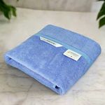 HEELIUM Bamboo Bath Towel | Lightweight & Quick Drying | Ultra Absorbent Towel | 140 x 70 cm - 400 GSM | Pack of 1 - Iris