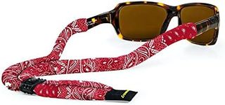 Croakies Suiters Glasses Strap, Bandana Red, 28" x 1/2"