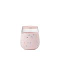 W&P Porter Wine Cocktail Glass w/Protective Silicone Sleeve Terrazzo Blush 15 Ounces On-the-Go Reusable Portable Dishwasher Safe