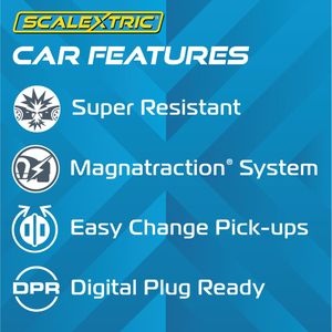 Scalextric 1:32 Grand Prix Slot Car Track Set – Racing Toy Kit