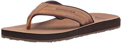 Quiksilver Men's Flip-Flop, Tan-Pattern_1 Carver Nubuck, 9 UK