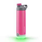 Hidrate Spark TAP Smart Water Bottle, Stainless Steel, Tap to Track Water Intake & Glows to Remind You to Stay Hydrated - Chug Lid - Fruit Punch 20oz