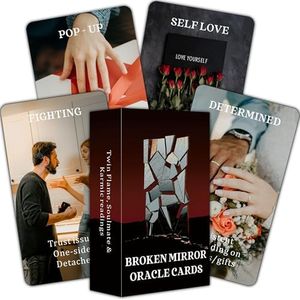 SOULGIST Love Oracle Cards Decks, Broken Mirror Deck,Oracle for Beginners, Recommended for Twin Flame, Soulmate and Karmic Readings