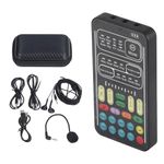 I9 Voice Changer Set Multifunction Portable Recording Mini Sound Card for Game Anchor Recording Computer English Version Eight Special Sounds This Hand Held Voice Changer