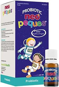 NEO PEQUES Probiotic | 8 Viales | Complemento Alimenticio a Base de Probióticos y Prebióticos | Para Mejora del Bienestar Digestivo en Niños | Sabor Tutti Frutti