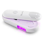 MelodySusie Plus20F Cordless UV Nail Lamp, Innovative UV Protection Light for Gel Nails with 2 Timers & LED Display, the Rechargeable Nail Art Tools for Manicure Fast Curing Gel Polish at Home Purple