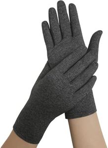 Doctor Developed Arthritis Gloves Thumb Brace with Thumb Support, Thumb Compression Gloves, Doctor Written Handbook(Black, Single)