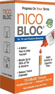 NicoBloc 1-Pack - Personalized Quit Smoking Solution | Effortless Application, Advanced Tar and Nicotine Blocking | Reduce Harm, Preserve Taste for a Seamless Journey to Quit Smoking