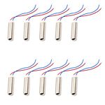 BestTong 10PCS 7mmx25mm Micro Waterproof Miniature Vibration Vibrating Motor Coreless Motor Mini DC Replacement Motors