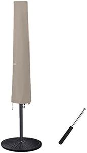 Garden Balsam Umbrella Cover for 6ft to 9ft Patio Umbrellas, Waterproof and Durable Market Umbrella Cover with Zipper and Rod
