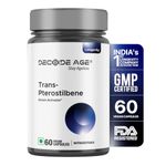 Decode Age 99% Pure Trans-Pterostilbene | Potent Antioxidant | High Bioavailability | Promotes Healthy Ageing | Skin Health| 60 Vegan Capsules