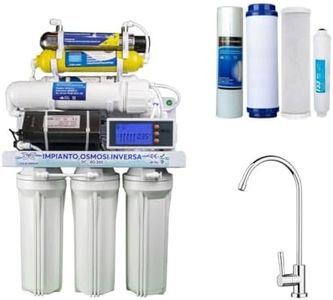 DC Solution | Depuratore Acqua Osmosi Invera 8 Stadi con Lampada UV | Purificatore domestico per acqua potabile dal rubinetto di casa