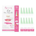 Beauty7 Lip Wax Strips Kit Face Waxing Strips- 20pcs Lip Strips+ 4pcs Soothing Oil Wipes for Facial Hair Removal Ideal for All Skin Types for Women
